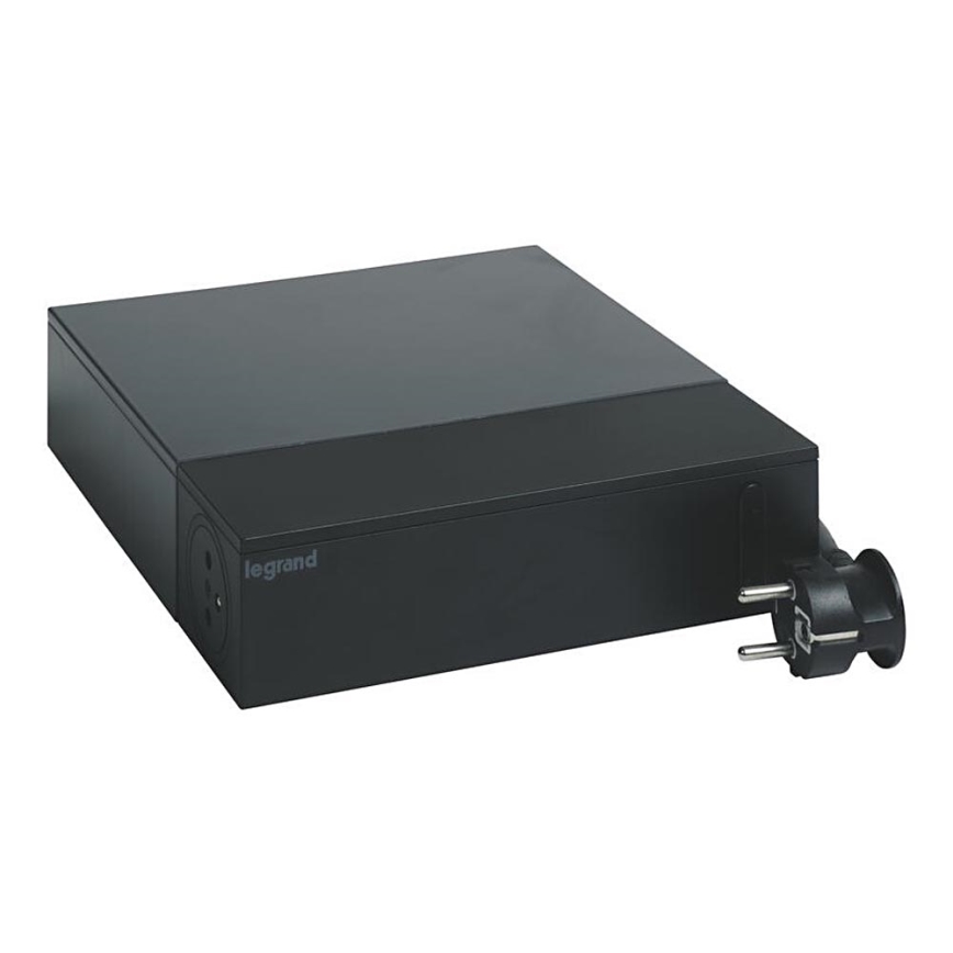Hub multimedia cu întrerupător Legrand 049430 4Z tip E + 4Z tip C 2m negru