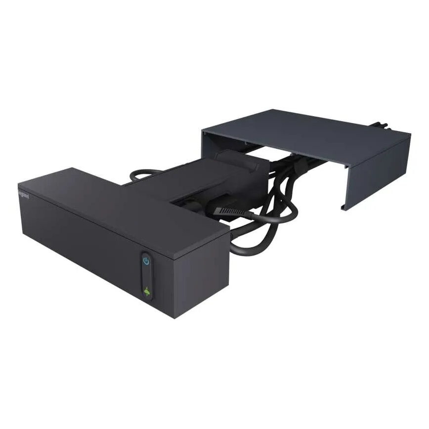 Hub multimedia cu întrerupător Legrand 049430 4Z tip E + 4Z tip C 2m negru