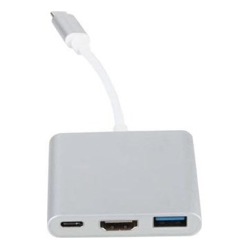 Hub USB-C 3-în-1 cu Power Delivery 100 W și HDMI 4K
