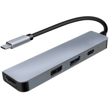 Hub USB-C 4 în 1 Power Delivery 100W a HDMI 4K