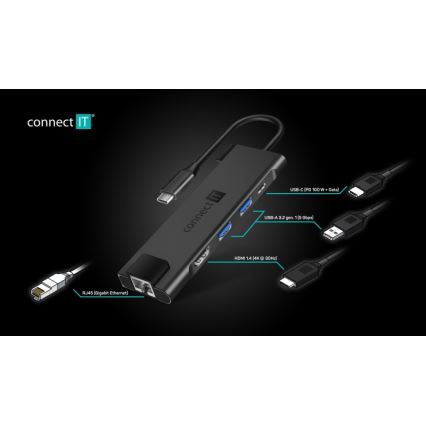 Hub USB-C 5 în 1 CONNECT IT CHU-8020-AN