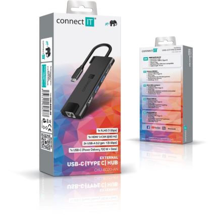 Hub USB-C 5 în 1 CONNECT IT CHU-8020-AN