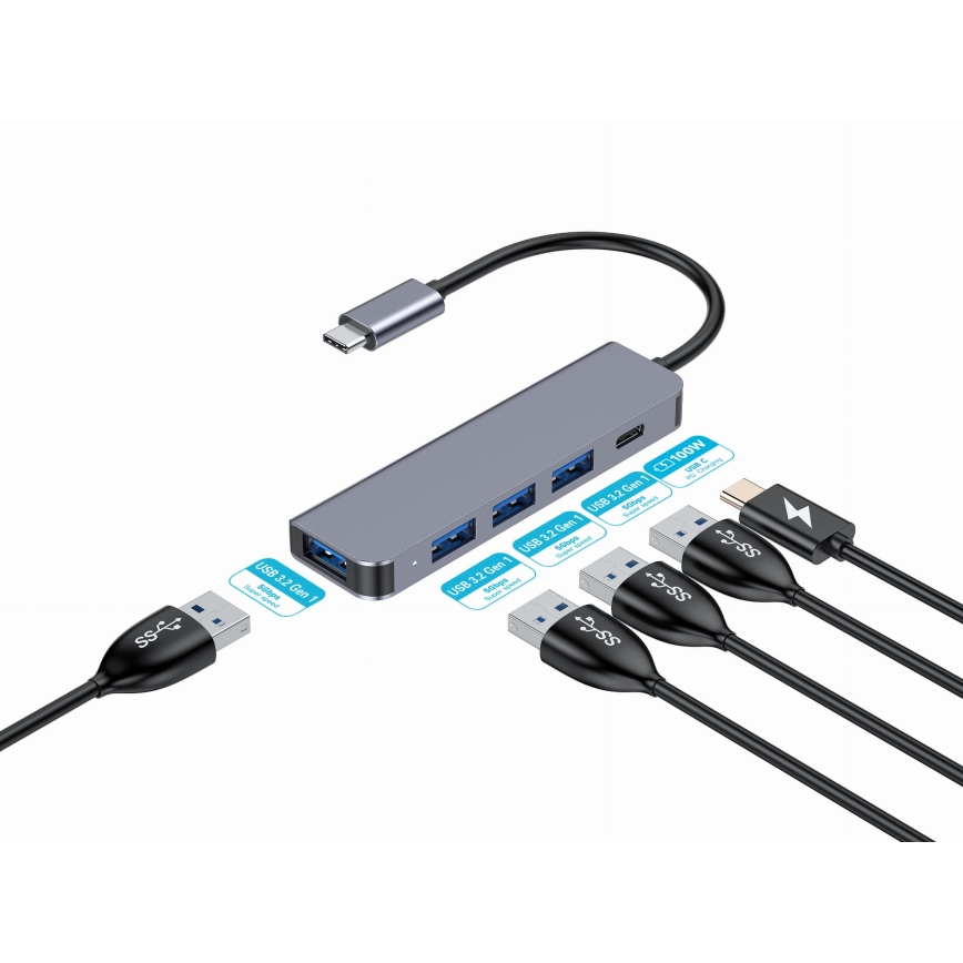 Hub USB-C 5-în-1 cu Power Delivery 100 W
