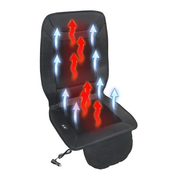 Husă pentru scaun auto cu ventilație 18W/12V negru