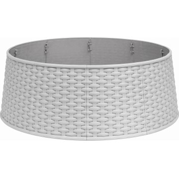 Husă pentru suportul bradului de Crăciun, Ø 65 cm, albă