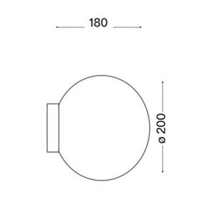 Ideal Lux 59815 - Aplica de perete LED RGBW dimabilă MAPA 1xE27/12W/230V 2700-6500K