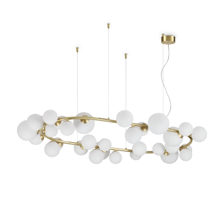 Ideal Lux - Abajur de rezervă PERLAGE, Ø 12 cm, alb, pentru candelabru/corp de iluminat/lampă