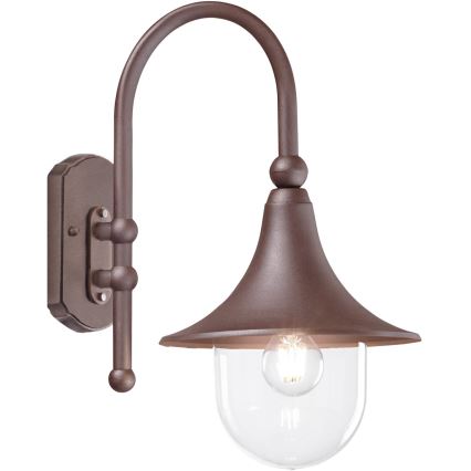 Ideal Lux - Aplica de exterior CIMA 1xE27/52W/230V IP43 maro