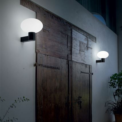 Ideal Lux - Aplică de exterior CLIO 1xE27/42W/230V IP44 negru