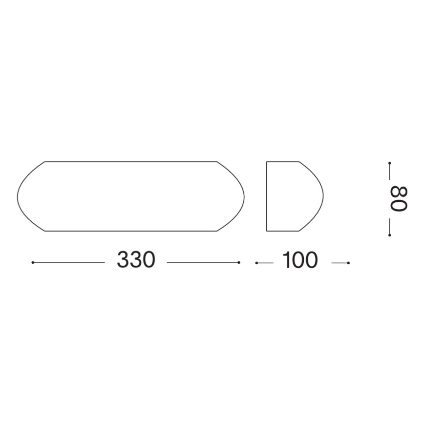 Ideal Lux - Aplica de exterior GIOVE 1xE27/60W/230V IP54 maro