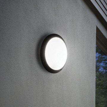 Ideal Lux - Aplica de exterior POLAR 1xE27/23W/230V IP66 neagră