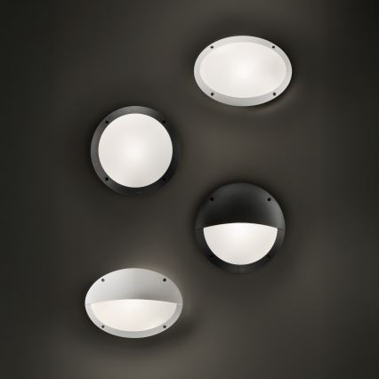 Ideal Lux - Aplica de exterior POLAR 1xE27/23W/230V IP66 neagră