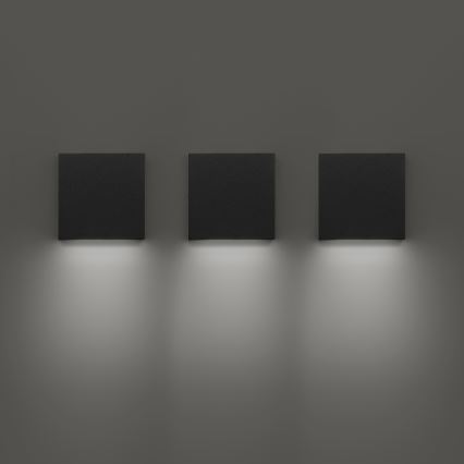 Ideal Lux - Aplică de exterior POST-IT LED/3W/12V CRI 90 neagră