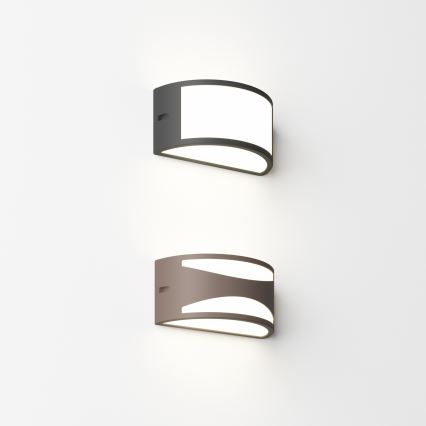 Ideal Lux - Aplică de exterior REX 1xE27/60W/230V IP44 maro