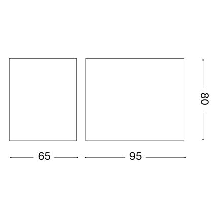 Ideal Lux - Aplică de exterior UP, 1xG9/15W/230V, IP44, maro