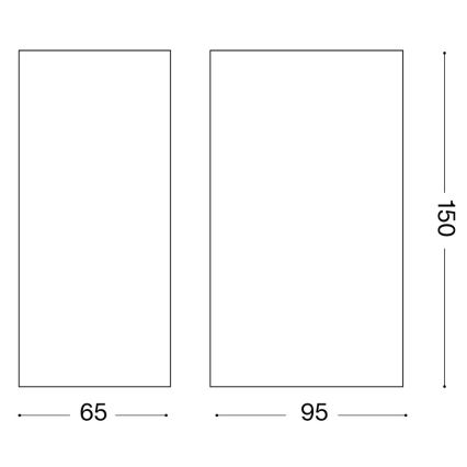 Ideal Lux - Aplică de exterior UP 2xG9/15W/230V IP44 maro