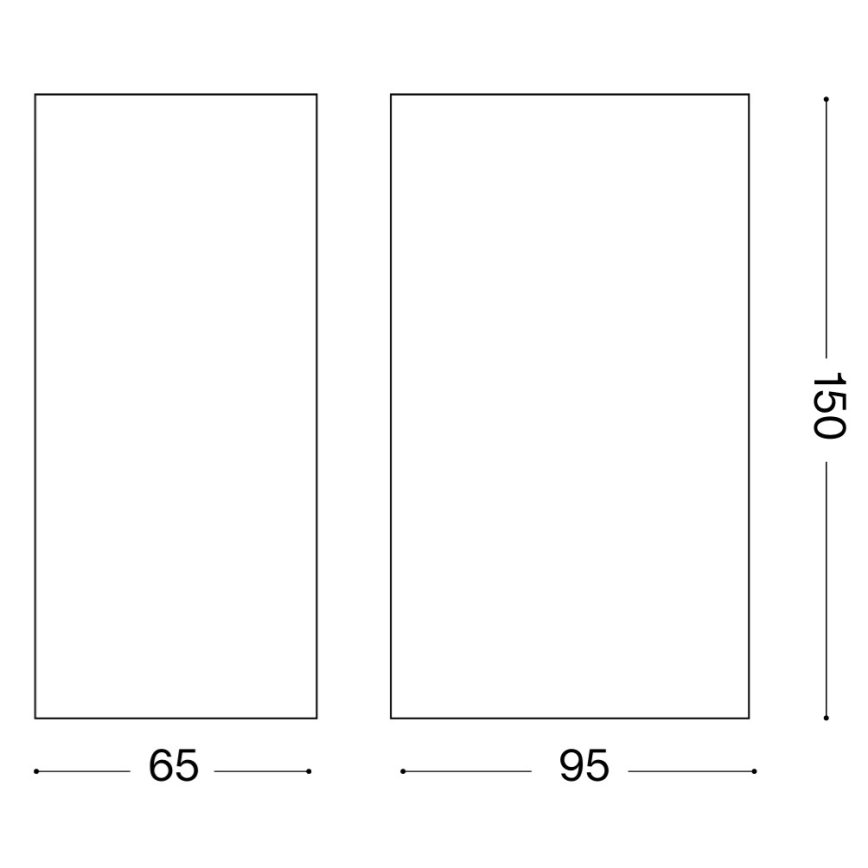 Ideal Lux - Aplică de exterior UP 2xG9/15W/230V IP44 maro