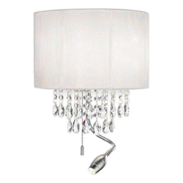 Ideal Lux - Aplică de perete LED cu cristale OPERA 2xE14/40W/230V + LED/1W albă