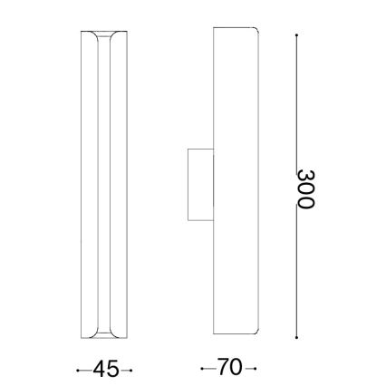 Ideal Lux - Aplica de perete LED DORICA LED/8,5W/230V CRI 90 gri
