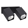 Ideal Lux - Aplica de perete LED DYNAMITE 2x GU10/7W/230V CRI 90 negru
