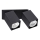 Ideal Lux - Aplica de perete LED DYNAMITE 2x GU10/7W/230V CRI 90 negru