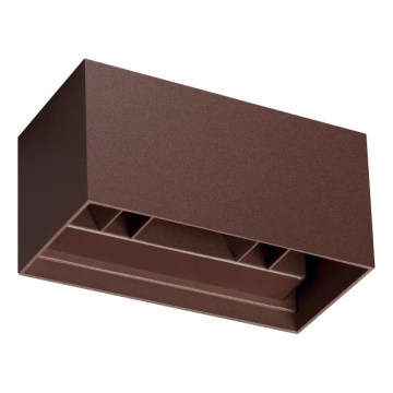 Ideal Lux - Aplica de perete LED pentru exterior ATOM LED/25W/230V CRI 90 IP54 maro