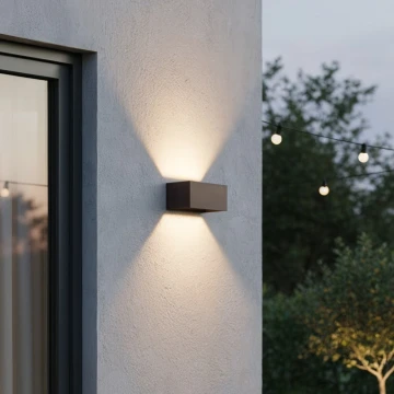 Ideal Lux - Aplica de perete LED pentru exterior ATOM LED/25W/230V CRI 90 IP54 maro