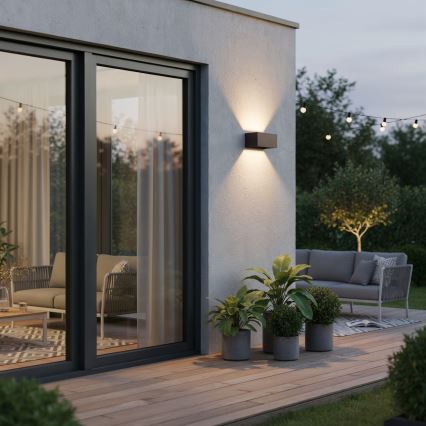 Ideal Lux - Aplica de perete LED pentru exterior ATOM LED/25W/230V CRI 90 IP54 maro