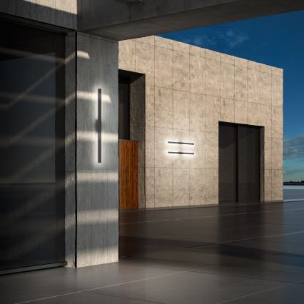 Ideal Lux - Aplica de perete LED de exterior LINEA, 20W, 230V, CRI 90, 104 cm, IP54, antracit