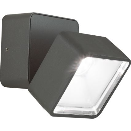 Ideal Lux - Aplica LED de exterior OMEGA, 7W, 230V, CRI 90, IP54, antracit