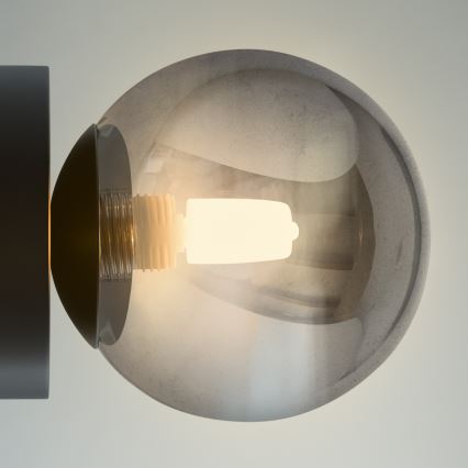 Ideal Lux - Aplică de perete LED PERLAGE 1xG9/3W/230V negru/negru fumuriu