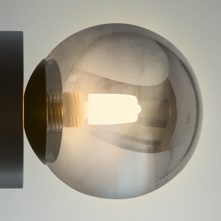 Ideal Lux - Aplică de perete LED PERLAGE 1xG9/3W/230V negru/negru fumuriu