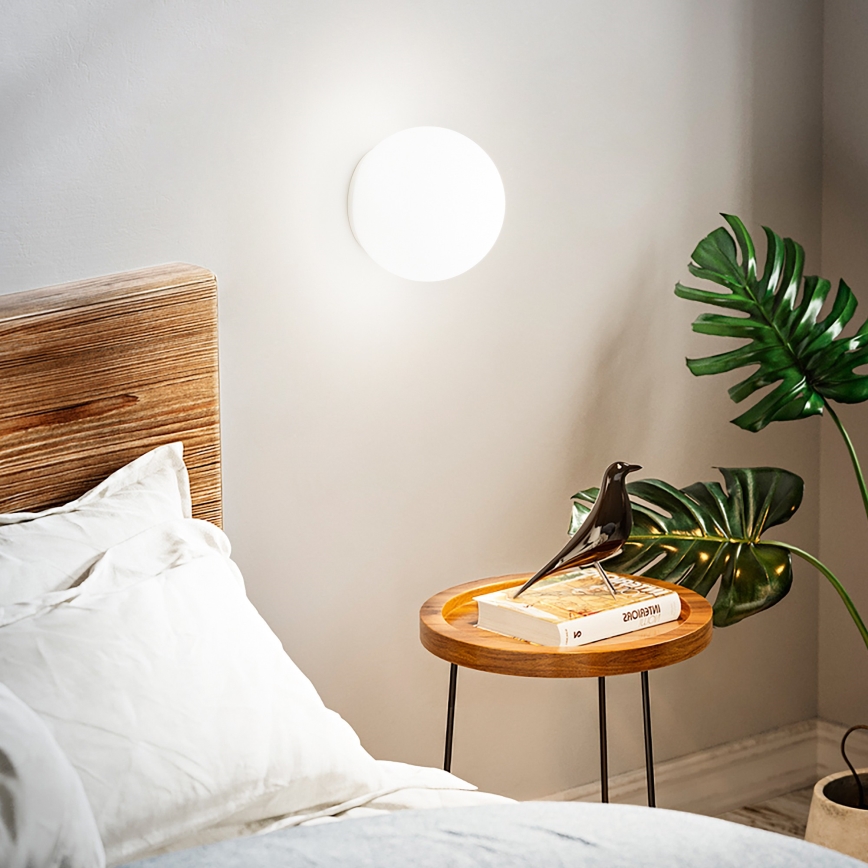 Ideal Lux - Aplica de perete MAPA, 1xE27/42W/230V, Ø 20 cm, albă