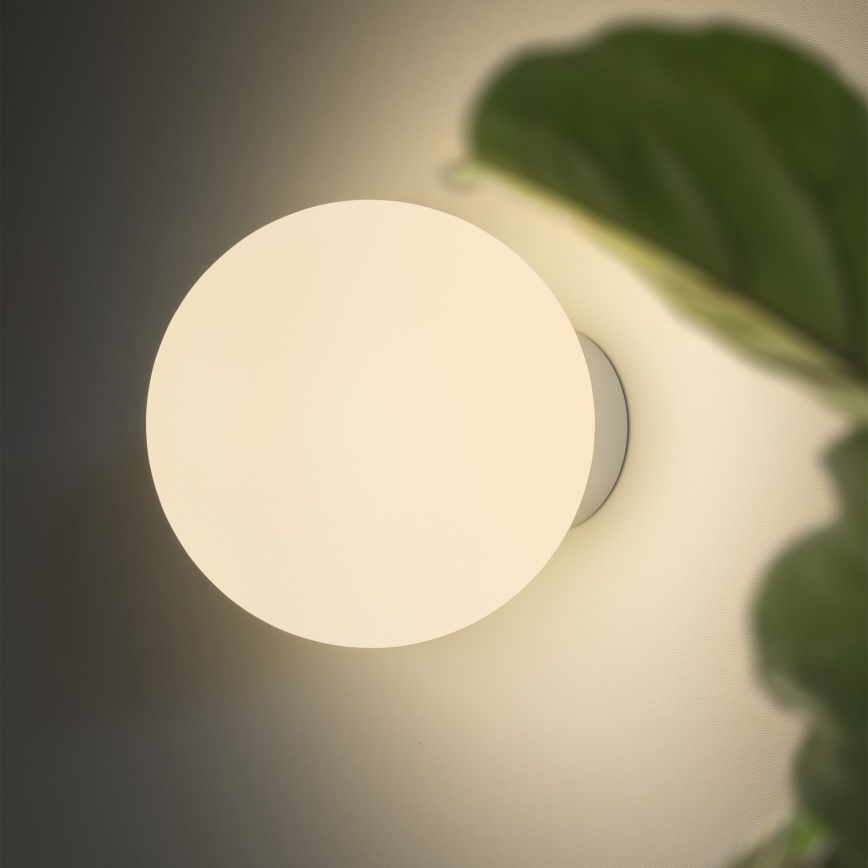 Ideal Lux - Aplica de perete MAPA, 1xE27/42W/230V, Ø 20 cm, albă