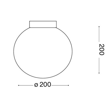 Ideal Lux - Aplica de perete MAPA, 1xE27/42W/230V, Ø 20 cm, albă