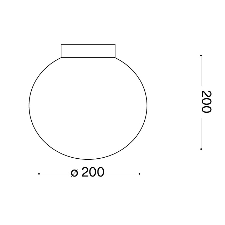 Ideal Lux - Aplica de perete MAPA, 1xE27/42W/230V, Ø 20 cm, albă