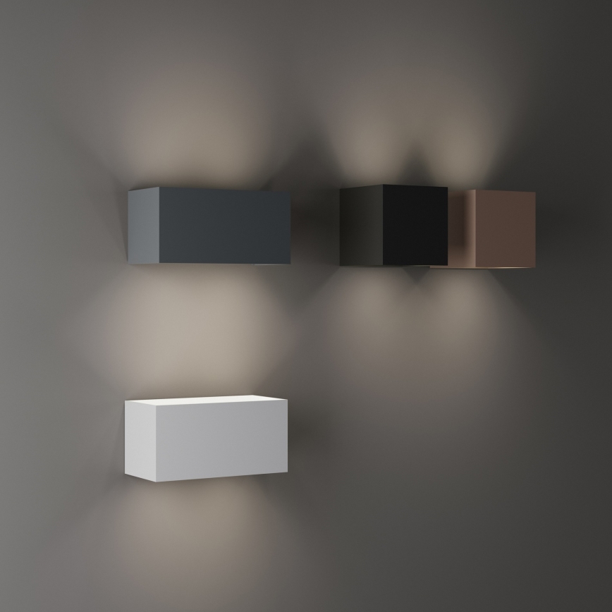 Ideal Lux - Aplica de perete pentru exterior ATOM LED/12W/230V CRI 90 IP54 maro