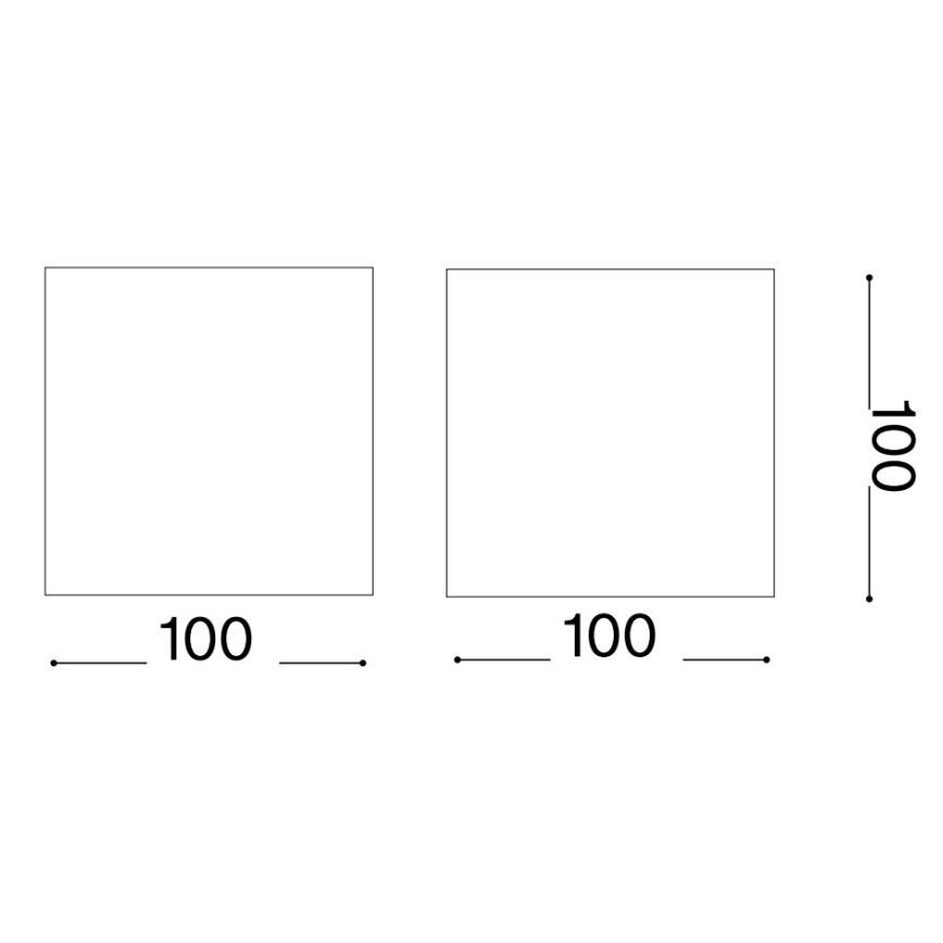 Ideal Lux - Aplica de perete pentru exterior ATOM LED/12W/230V CRI 90 IP54 maro