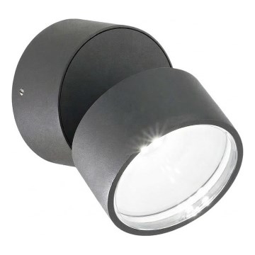 Ideal Lux - Aplică de perete pentru exterior LED OMEGA LED/7W/230V CRI 90 IP54 antracit