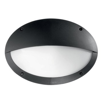 Ideal Lux - Aplica de perete pentru exterior POLAR 1xE27/23W/230V IP66 neagră