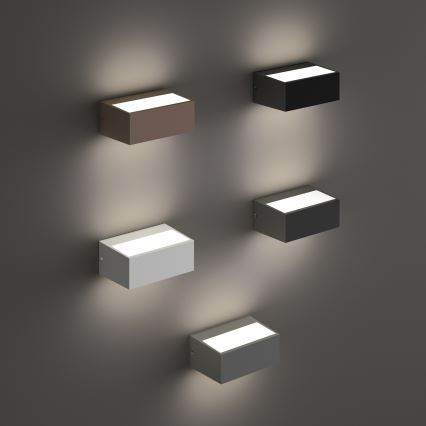 Ideal Lux - Aplica de perete pentru exterior TWIN 1xG9/28W/230V IP44 maro