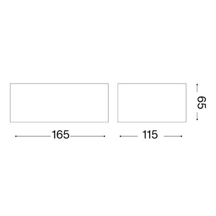 Ideal Lux - Aplica de perete pentru exterior TWIN 1xG9/28W/230V IP44 maro