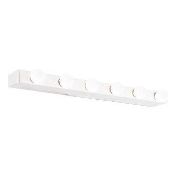 Ideal Lux - Aplică de perete PRIVE 6xE14/40W/230V albă