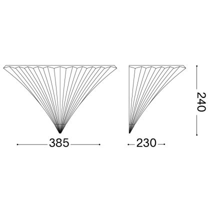 Ideal Lux - Aplica de perete SANTA, 1x E14, 40W, 230V, sticlă transparentă