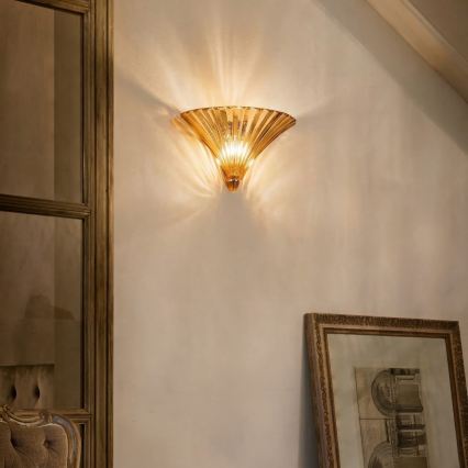Ideal Lux - Aplica de perete SANTA 1xE14/40W/230V, aurie