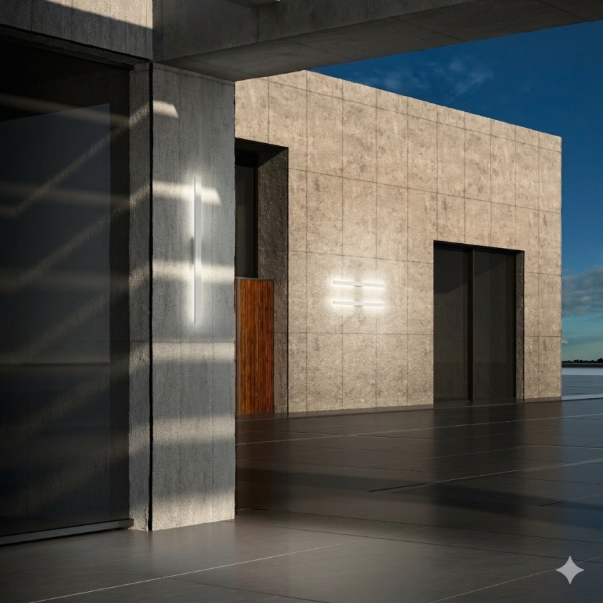 Ideal Lux - Aplică LED de perete pentru exterior LINEA LED/20W/230V CRI 90 104 cm IP54 albă