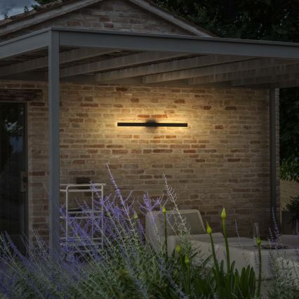 Ideal Lux - Aplică LED de exterior LINEA, 23W, 230V, CRI 90, 144 cm, IP54, neagră
