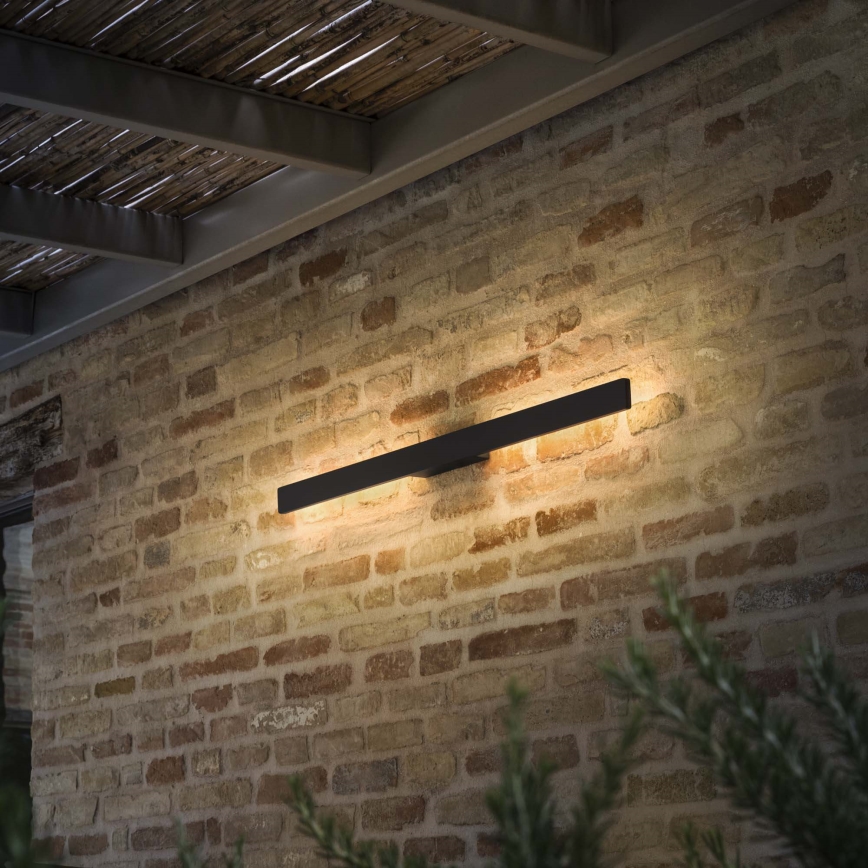 Ideal Lux - Aplică LED de exterior LINEA, 23W, 230V, CRI 90, 144 cm, IP54, neagră