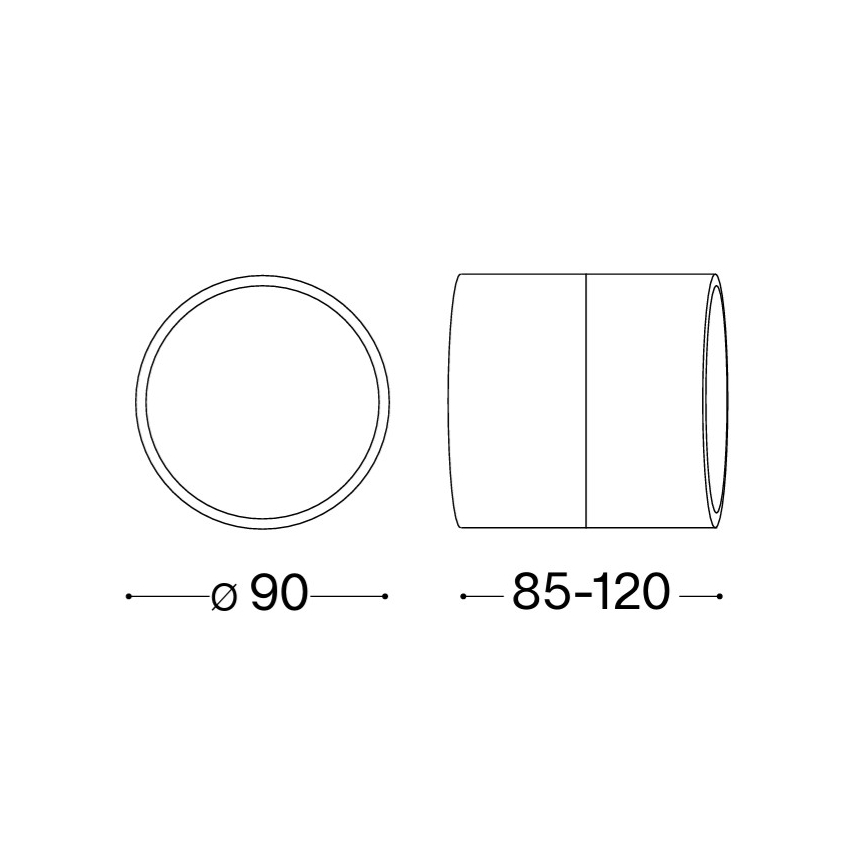 Ideal Lux - Aplică LED de exterior OMEGA, 7W, 230V, CRI 90, IP54, alb