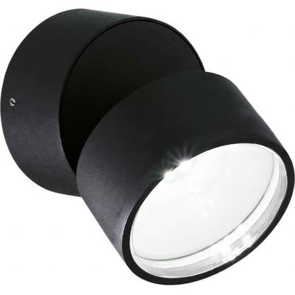 Ideal Lux - Aplică LED de exterior OMEGA, 7W, 230V, CRI 90, IP54, negru